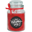 Duftkerze im Glas - Valentinstag Bonbon 500gr (110h) Valentines Day