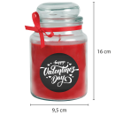 Duftkerze im Glas - Valentinstag Bonbon 500gr ( 110h ) Valentines Day