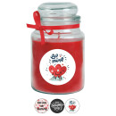Duftkerze im Glas - Valentinstag Bonbon 500gr (110h) Valentines Day