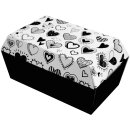 Tiersarg "Bedruckt" Herzen S - 200x125x95mm