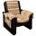 Sesselschoner beige - gemustert