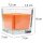 Duftkerze im Glas - Karneval Orange - Viereck 190gr (50h)