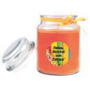 Duftkerze im Glas - Karneval Orange - Bonbon 500gr (110h)
