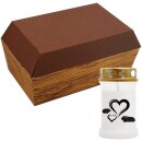 Tiersarg aus 100% Wellpappe Holzdesign Größe S...