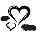 Tiersarg aus 100% Wellpappe Holzdesign Größe S inkl. 40h Grabkerze Hamster & Meerschweinchen Motiv