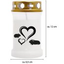 Tiersarg aus 100% Wellpappe Holzdesign Größe S inkl. 40h Grabkerze Hamster & Meerschweinchen Motiv
