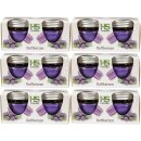 Duftkerze im Glas "Macaron Blueberry" mit Deckel, 12er Pack mit je ca. 7 Std. Brenndauer, Ø6cm