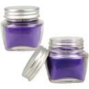 Duftkerze im Glas "Macaron Blueberry" mit Deckel, 12er Pack mit je ca. 7 Std. Brenndauer, Ø6cm