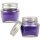 Duftkerze im Glas "Macaron Blueberry" mit Deckel, 12er Pack mit je ca. 7 Std. Brenndauer, Ø6cm