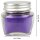 Duftkerze im Glas "Macaron Blueberry" mit Deckel, 12er Pack mit je ca. 7 Std. Brenndauer, Ø6cm