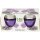 Duftkerze im Glas "Macaron Blueberry" mit Deckel, 12er Pack mit je ca. 7 Std. Brenndauer, Ø6cm