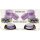 Duftkerze im Glas "Macaron Blueberry" mit Deckel, 12er Pack mit je ca. 7 Std. Brenndauer, Ø6cm