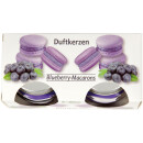 Duftkerze im Glas "Macaron" 2er-Pack Blueberry