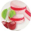Duftkerze im Glas "Macaron Cherry" mit Deckel, 2er Pack mit je ca. 7 Std. Brenndauer, Ø6cm