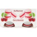 Duftkerze im Glas „Macaron“ Cherry fruchtig & süß 2er-Pack
