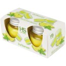 Duftkerze im Glas "Macaron" 2er-Pack Mint &...
