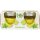 Duftkerze im Glas "Macaron Mint & Limes" mit Deckel, 2er Pack mit je ca. 7 Std. Brenndauer, Ø6cm