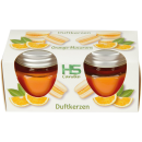 Duftkerze "Macaron" - Kerzen im 2er Pack Orange