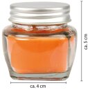 Duftkerze im Glas „Macaron“ Orange fruchtig & frisch 2er-Pack