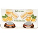 Duftkerze im Glas „Macaron“ Orange fruchtig & frisch 2er-Pack