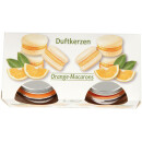 Duftkerze im Glas "Macaron" 2er-Pack Orange