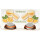 Duftkerze im Glas "Macaron" 2er-Pack Orange