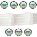 Gardinenband - Faltenband 3er Falte (FM-50-23) transparent, 50mm 1:2