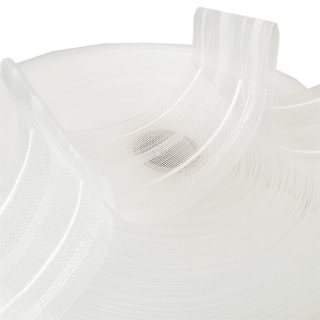 Gardinenband - Faltenband 1er Falte (FM-50-2Z) transparent, 50mm 1:1,5