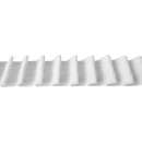 Gardinenband - Bleistiftband (FP-25-11) weiß, 25mm 1:2