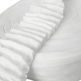 Gardinenband - Bleistiftband (FP-50-21) weiß, 50mm 1:2 - 10m