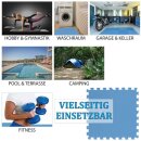 Bodenschutzmatte für Pool - 2m² (8 Stk. à 50x50cm)