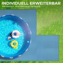 Bodenschutzmatte für Pool Blau 50x50cm (8 Stück - 2m²)