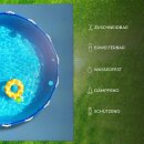 Bodenschutzmatte für Pool Blau 50x50cm (8 Stück - 2m²)