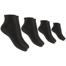 Damen Sneaker Socken, Größe: 39-42, 8 Paar - Schwarz