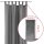 2er Pack Gardine Blickdicht Alessia mit Schlaufen 140x145cm braun