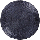 Glasperlen Tischset Ø36cm - Silber Blau