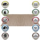 Vorzeltteppich Camping wetterfest Hellbraun 250x600 cm