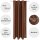 2er Pack Gardine Blickdicht Alessia mit Universalband 140x145cm braun