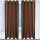 2er Pack Gardine Blickdicht Alessia mit Ösen 140x145cm braun