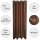 2er Pack Gardine Blickdicht Alessia mit Ösen 140x145cm braun