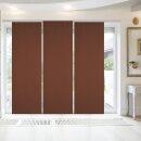 3er Pack Schiebegardine Blickdicht Alessia braun