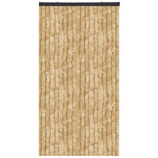 Flauschvorhang Sondergröße - Breite: 100cm - Länge: 250cm, Beige
