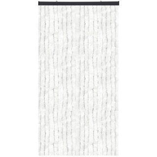 Flauschvorhang Sondergröße - Breite: 100cm - Länge: 250cm, Weiß