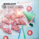 Windlicht inkl. Teelicht 4er Pack - Apricot