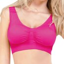 Seamless Komfort BH "mit Polster" 3er Pack - XXL/3XL - Pink