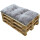 Palettenkissen Taupe 70x120cm