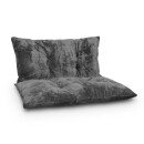 Sitzkissen Polyester 70x120 cm Anthrazit
