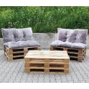 Palettenkissen 2er Set 70 x 120 cm Taupe