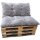 Palettenkissen 2er Set 70 x 120 cm Taupe