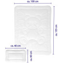 Kinderbetten-Set 2-teilig 100x135/40x60cm